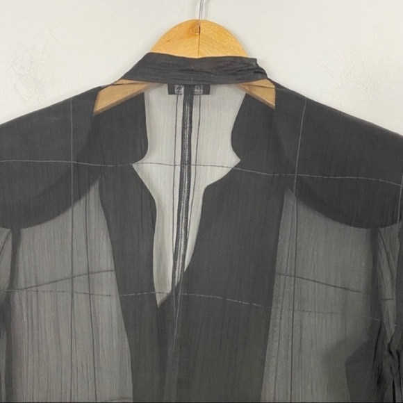 GIORGIO ARMANI Sheer Front Panel Shirt - Picture 5 of 9